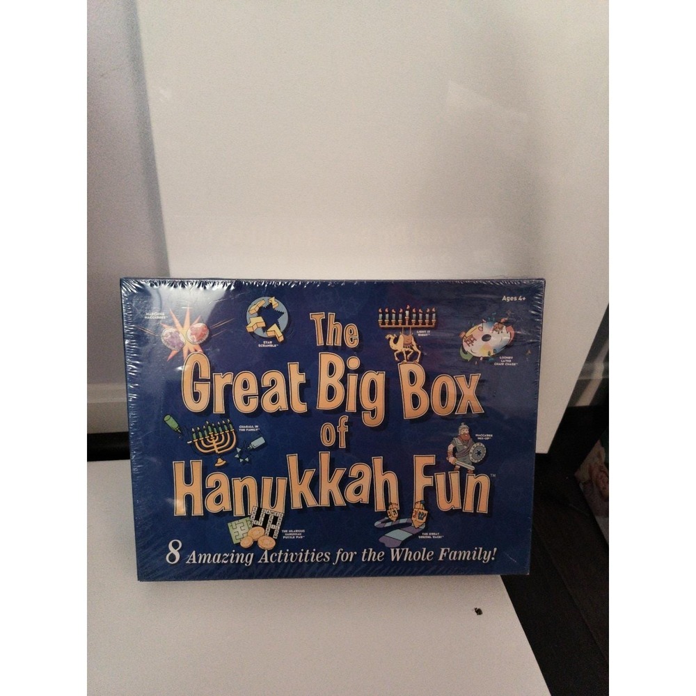 The Great Big Box Of Hanukkah Fun, 8 Activities, 2004,Vintage Game Family Sealed